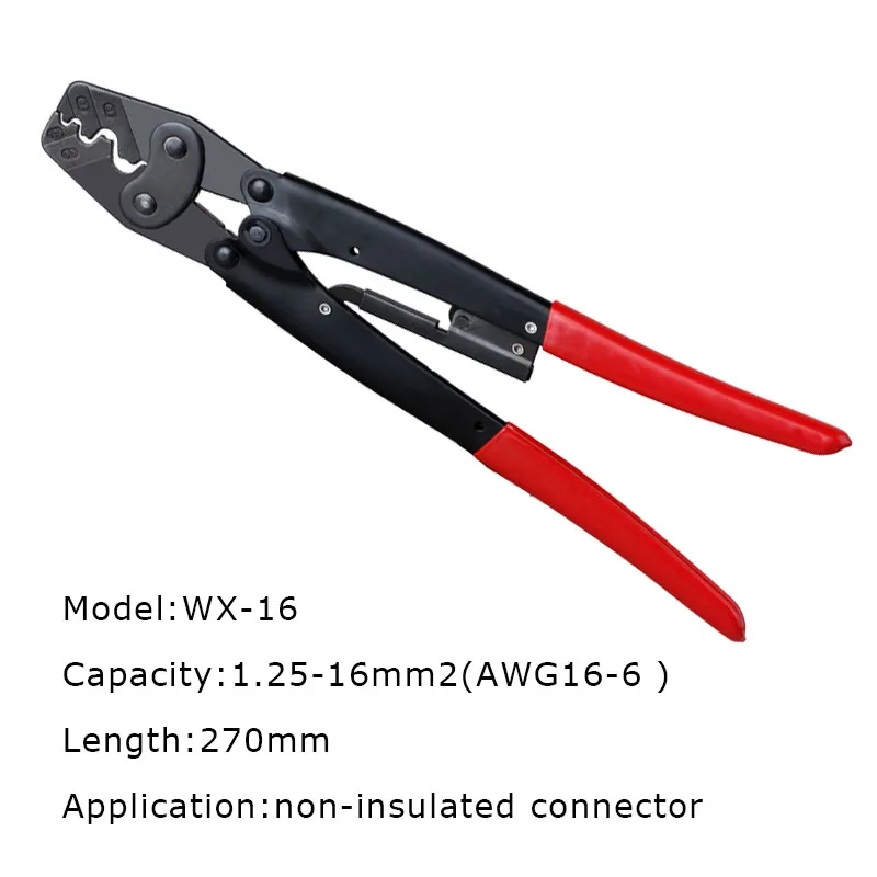 Sleeve Bare Terminals Crimping Plier Kits For Copper Tinned Splice Crimp Terminal Butt Wire Connector Crimper