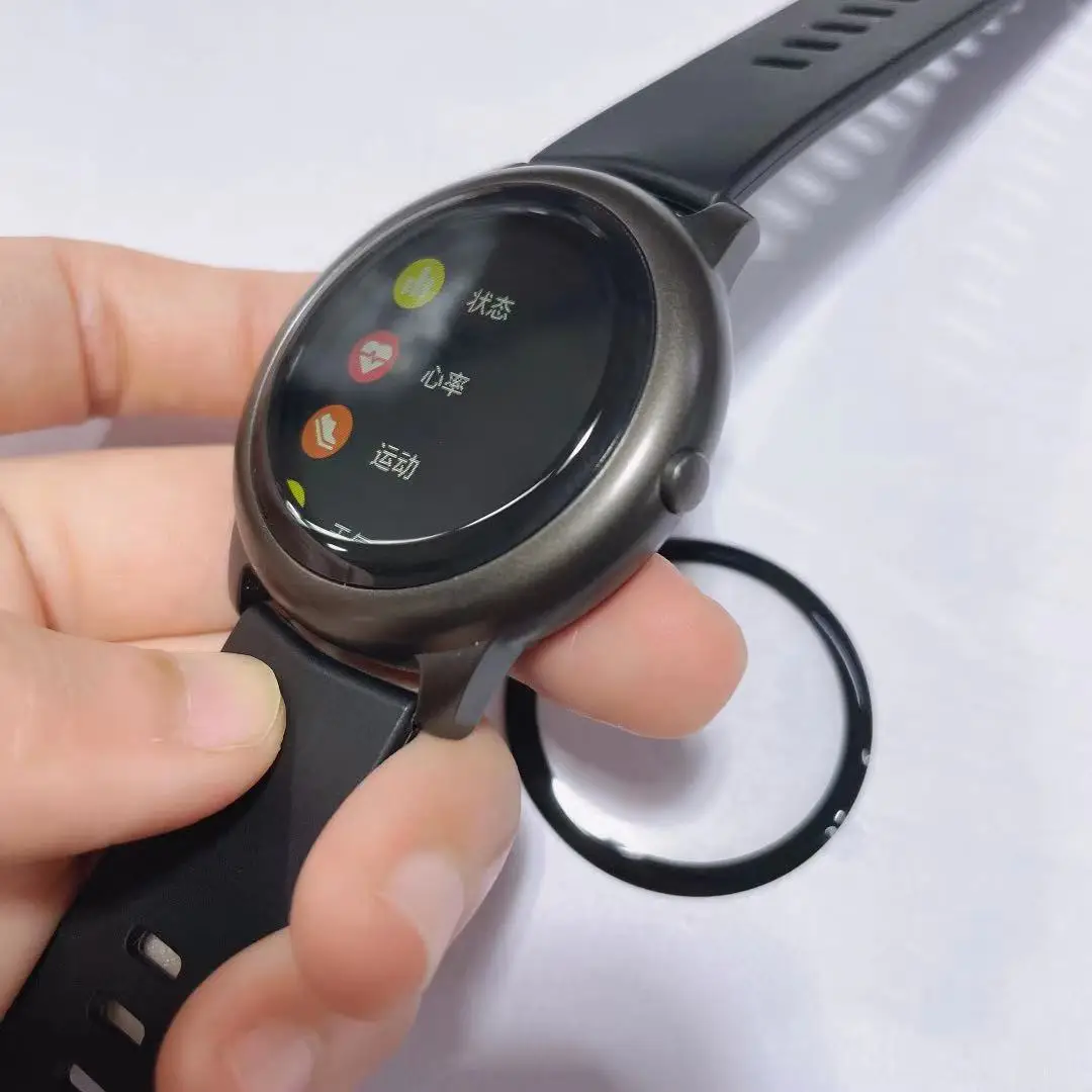 2 قطعة ثلاثية الأبعاد حافة منحنية طبقة رقيقة واقية غطاء حماية ل Xiaomi Haylou الشمسية LS05 ساعة ذكية عرض كامل حامي الشاشة
