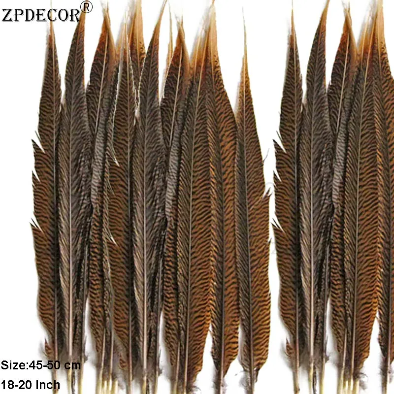 18-20 Inch 45-50CM Golden Pheasant Feathers For Wedding Decoration
