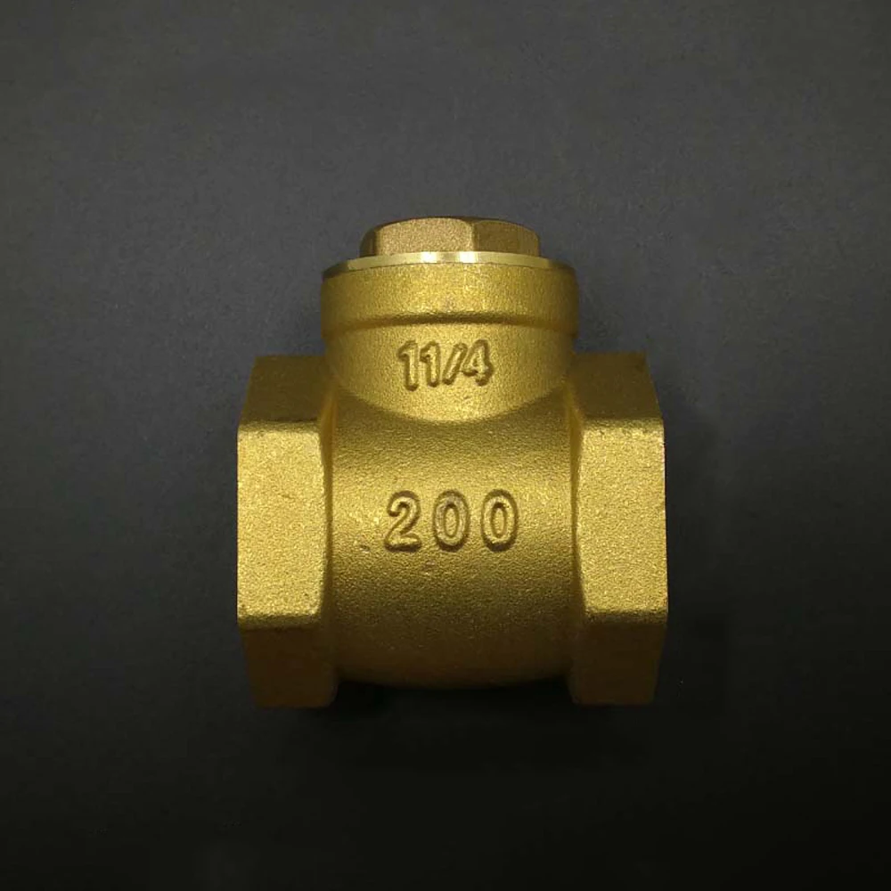 

DN32 G1-1/4" BSPP Female Thread Brass Swing Check Valve One Way