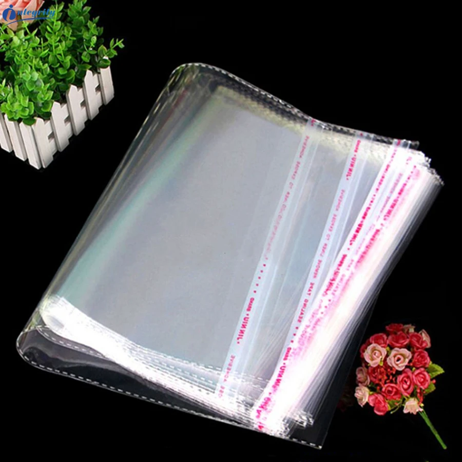 

INTEGRITY 1000pcs 23*33cm Transparent Resealable Self Adhesive Sealing Gift Packaging Bag Cear Opp Clothes Plastic Pack Poches