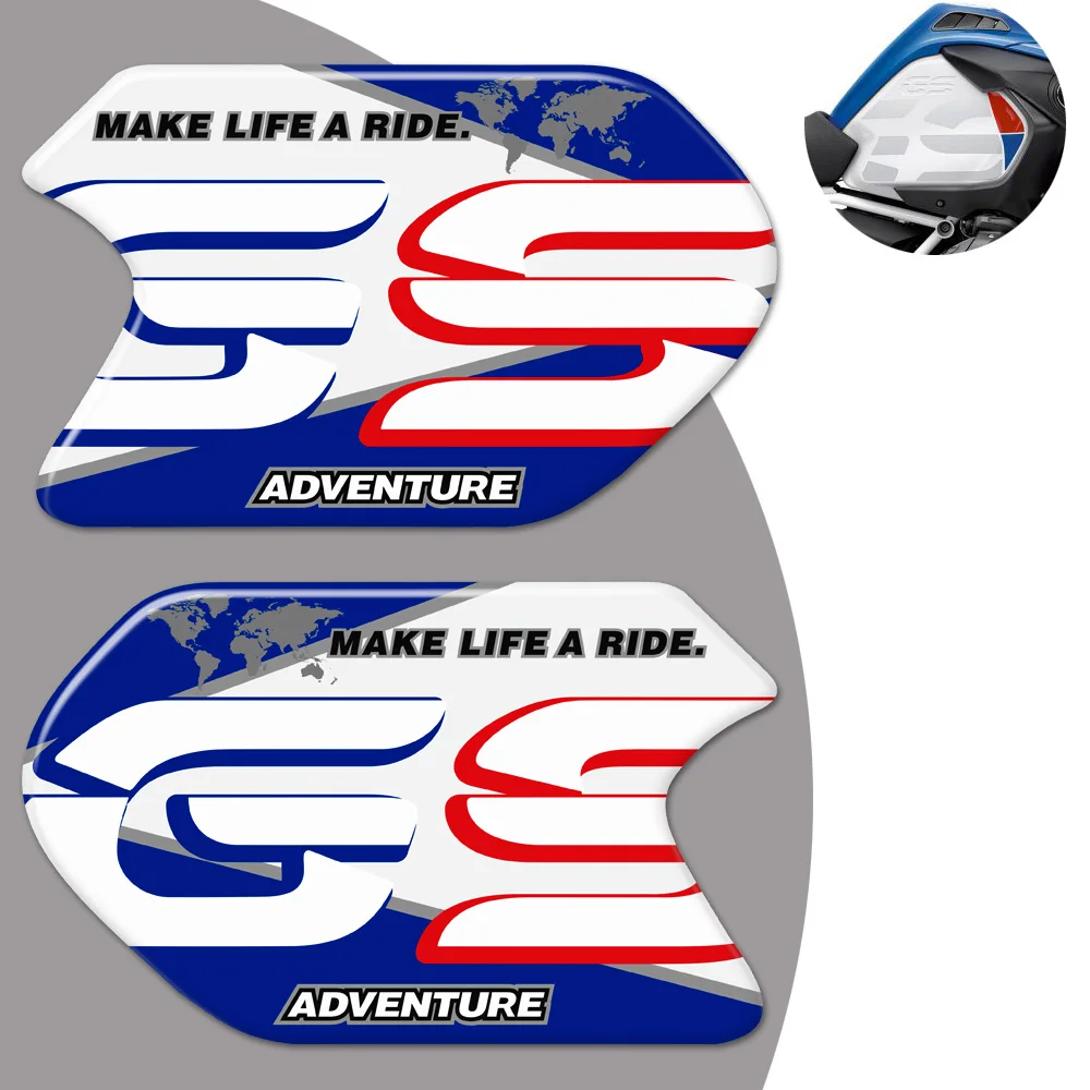 

For BMW R1250GS R1250 1250 GS GSA HP Tank Pad TankPad Protector Stickers Decal ADV Adventure Fairing Fender