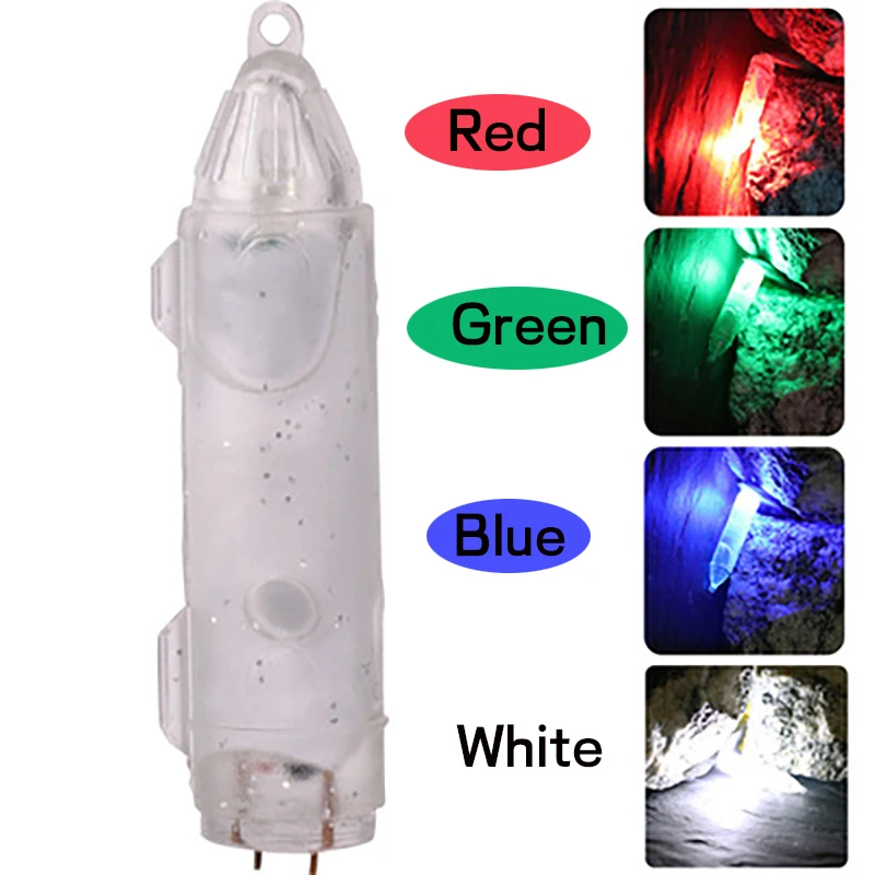 Wifreo 5pcs Mini Underwater Fishing Lamp Flashing LED Octopus Lure Light Fish Gathering Squid Lights Saltwater Fishing Tackle