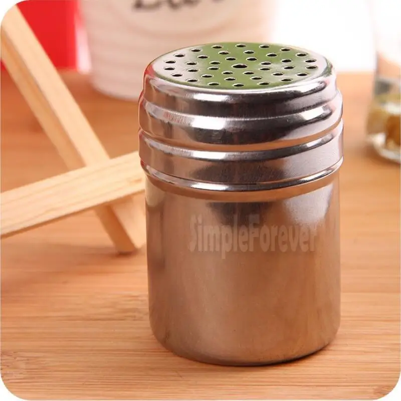 Stainless Steel Salt Shaker Sugar Pepper Toothpick Storage Bottle BBQ Picnic Seasoning Jars