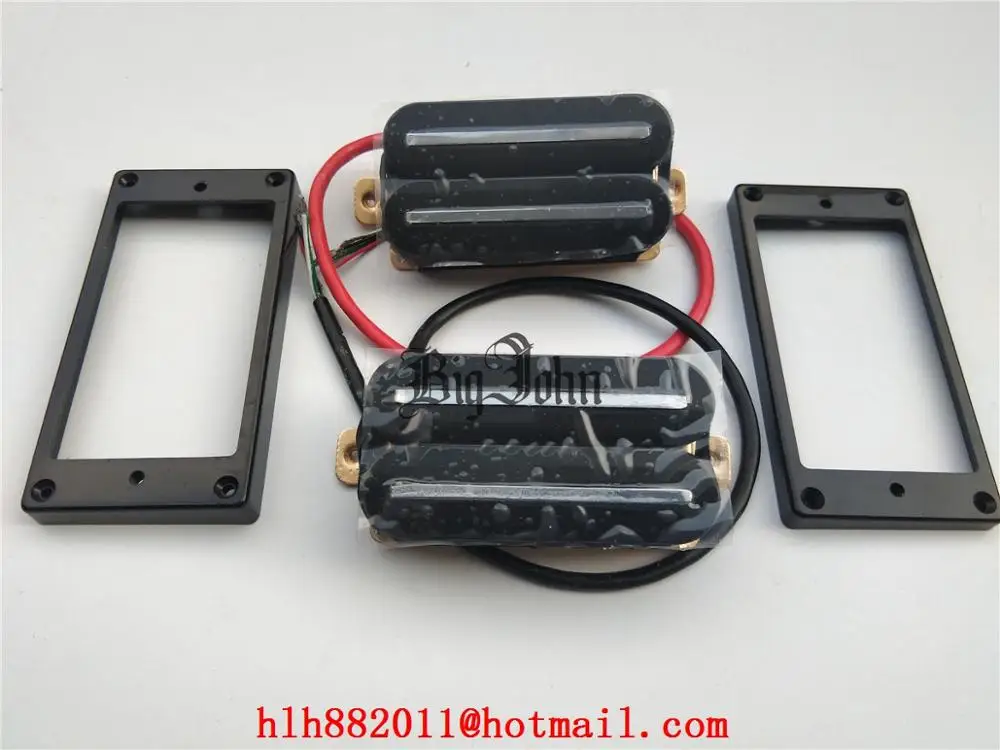 Double Track Pickups for Electric Guitar, Black, One Set, LP, ESP, SG, BJH-61, New, 2 Pcs