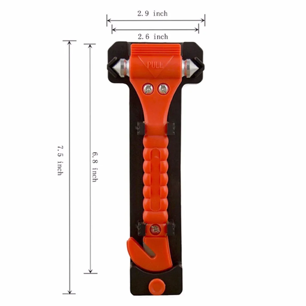 1pc Escape Emergency Hammer To Break Window Glass Outdoor Survival Portable Safety Hammer Camping Driving Car Seat Belt Cutter