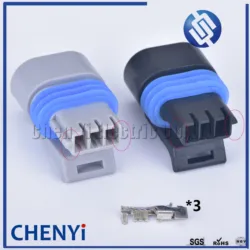 5 sets 3 pin way Auto Sensor Waterproof Connector wiring harness Housing Plug 12162182 12162185 12162280 12162197 For Delphi GM