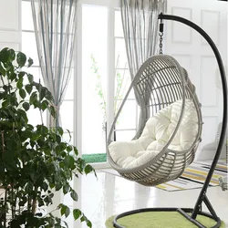 Swing Hanging Basket Seat Cushion Thicken Hanging Chair Pad For Home Living Rooms Hanging Beds Rocking Chair Seats 80x120cm