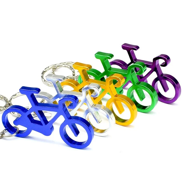 Portable Beer Bicycle Bottle Opener Keychain Key Rings Mini Pocket Metal Beverage Bottle Openers Wedding Party Favor Home Gifts