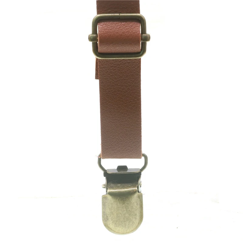 Erwachsene/Kid Mode Vater/Sohn Leder Hosenträger Männer Junge Gürtel Pu Leder Clip-auf Dünne Hosenträger Hosenträger 1,5 cm Breite