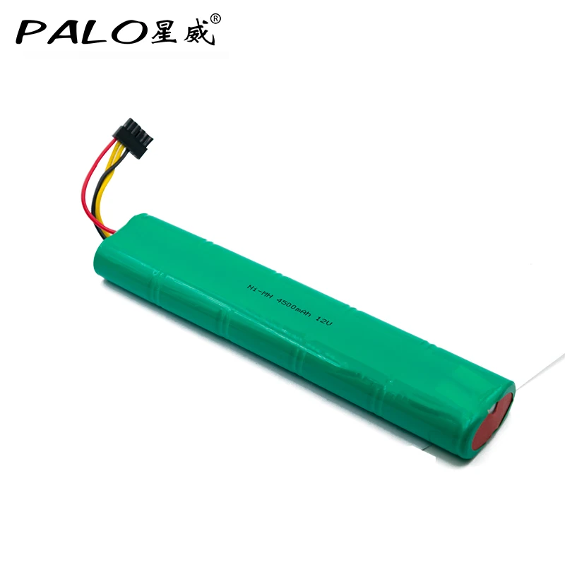 PALO baterai Robot pemanis vakum 12V 4500mAh paket baterai isi ulang Ni-MH untuk kasino 1807 Botvac 70e / 75 / d75 / D85 dll