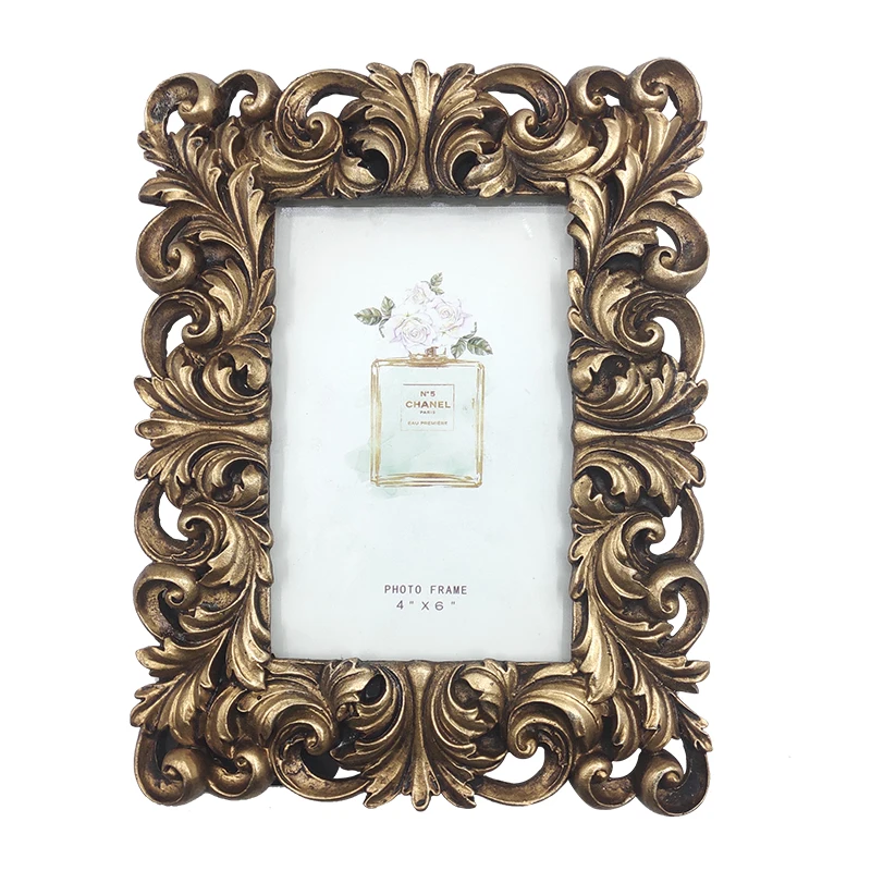 Creative Embossed Palace European-Style Light Luxury Resin Photo Frame