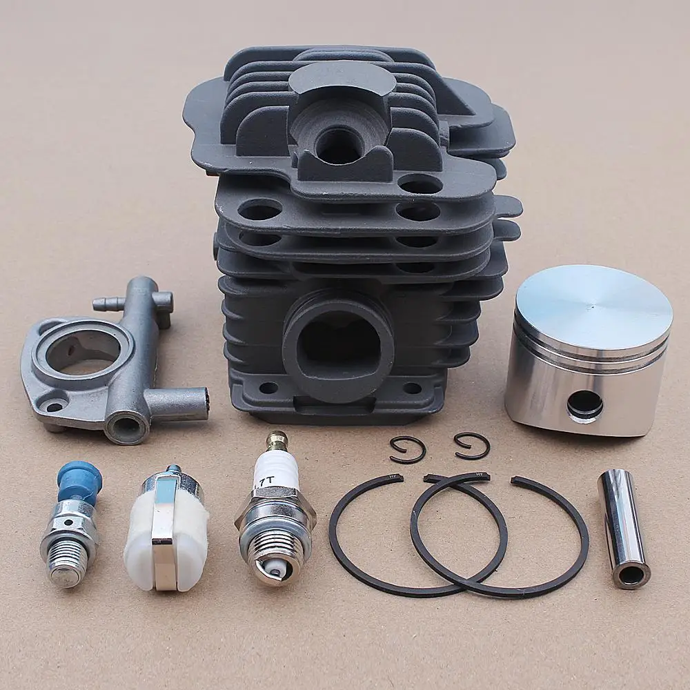 45mm Cylinder Piston Pin Oil Pump Kit for Oleo-Mac 952 Master Chainsaws Part Spark Plug 50082012