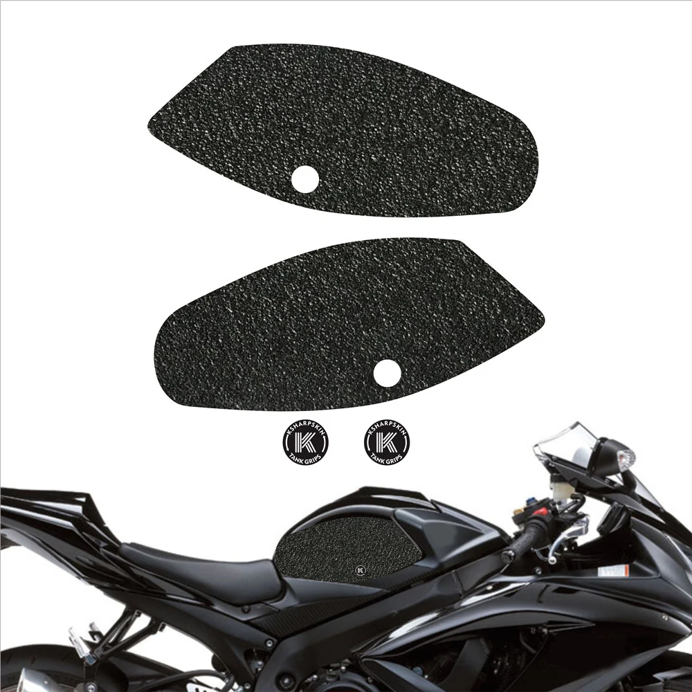 

Motorcycle Fuel Tank Non-slip stickers Traction Side Pad Knee Grip Decal Protective Stickers For SUZUKI 08-10 GSX-R600 GSX-R750