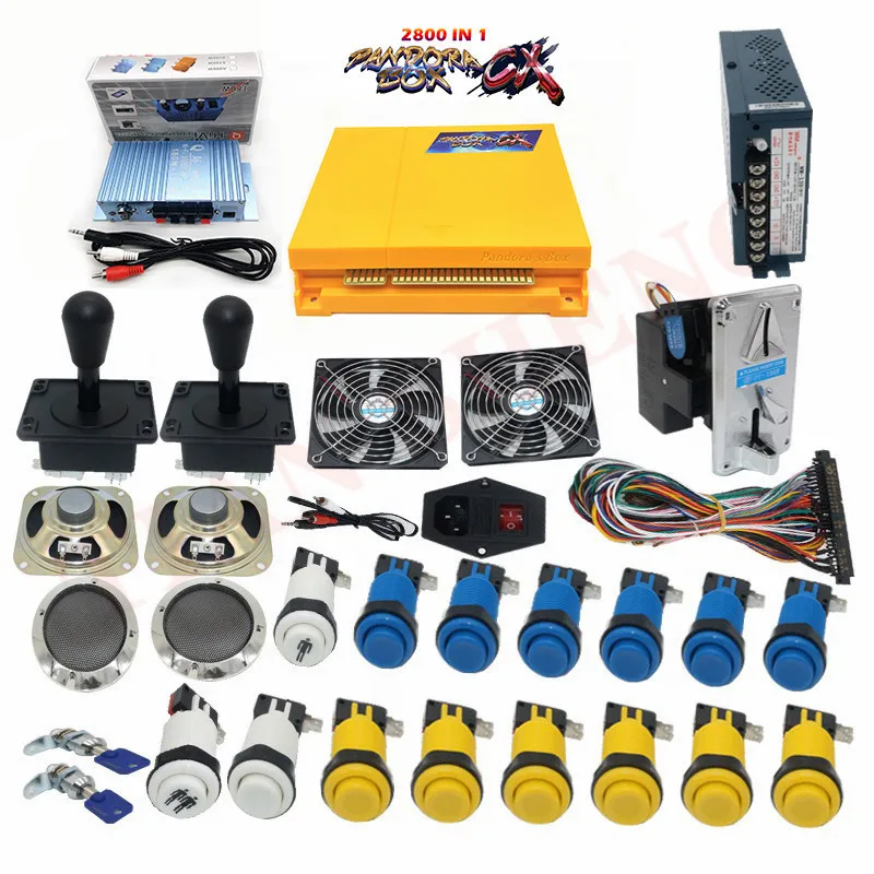 

2Player 2800 IN 1 Pandora CX 2800 in Arcade game console kit with happ style Joystick&Button Jamma Version Pandora Kit