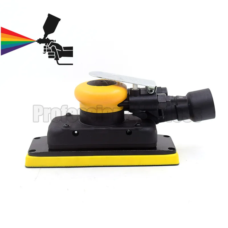 Imagem -03 - Quadrado ar Orbital Lixadeira Central Vácuo Pronto Pneumático Máquina de Lixar Substituto mm Excentricidade Profissional 70x198 mm