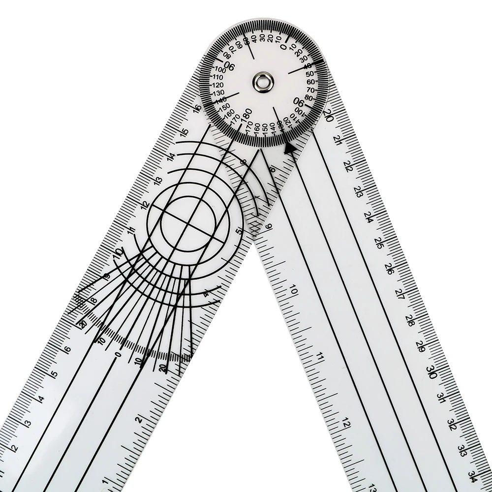 Measuring Tool Goniometer Protractors 360 Degree Rotation Professional Angle Medical Spinal Ruler Multifunction Goniometer