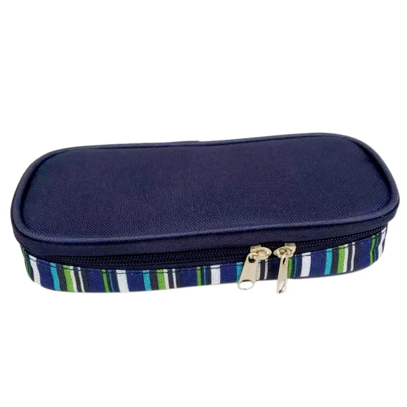 Insulin Cooler Travel Case Diabetic Medication Organizer s Cooler Bag Waterproof and Insulation Liner(Navy Blue)