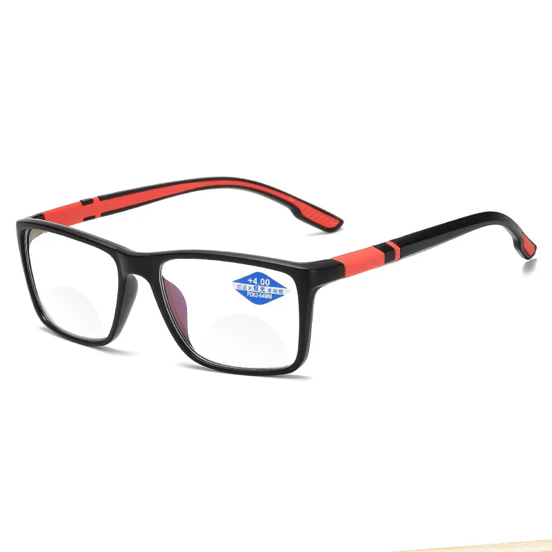 Elbru Anti-blue Light Reading Glasses Fashion Flexible Multifocal Presbyopic Glasses Ultralight Computer Goggle+1.0 1.5 2 2.5 4 image 4