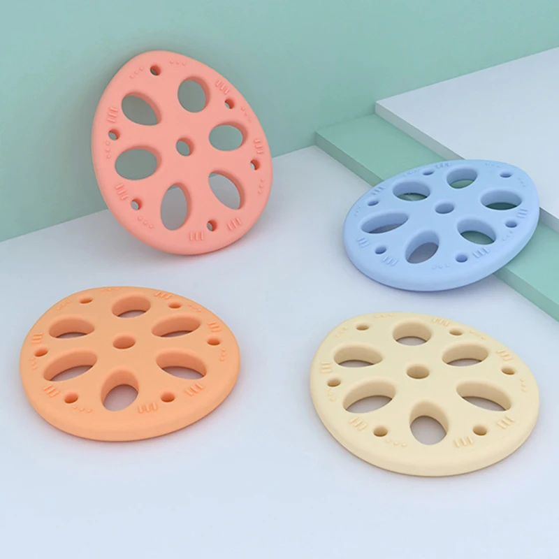 Cartoon Food Grade Silicone Teether BPA Free Toddler Baby Teething Toy Cute Fruit Lotus Root Molar Rods Baby Teether Accessories