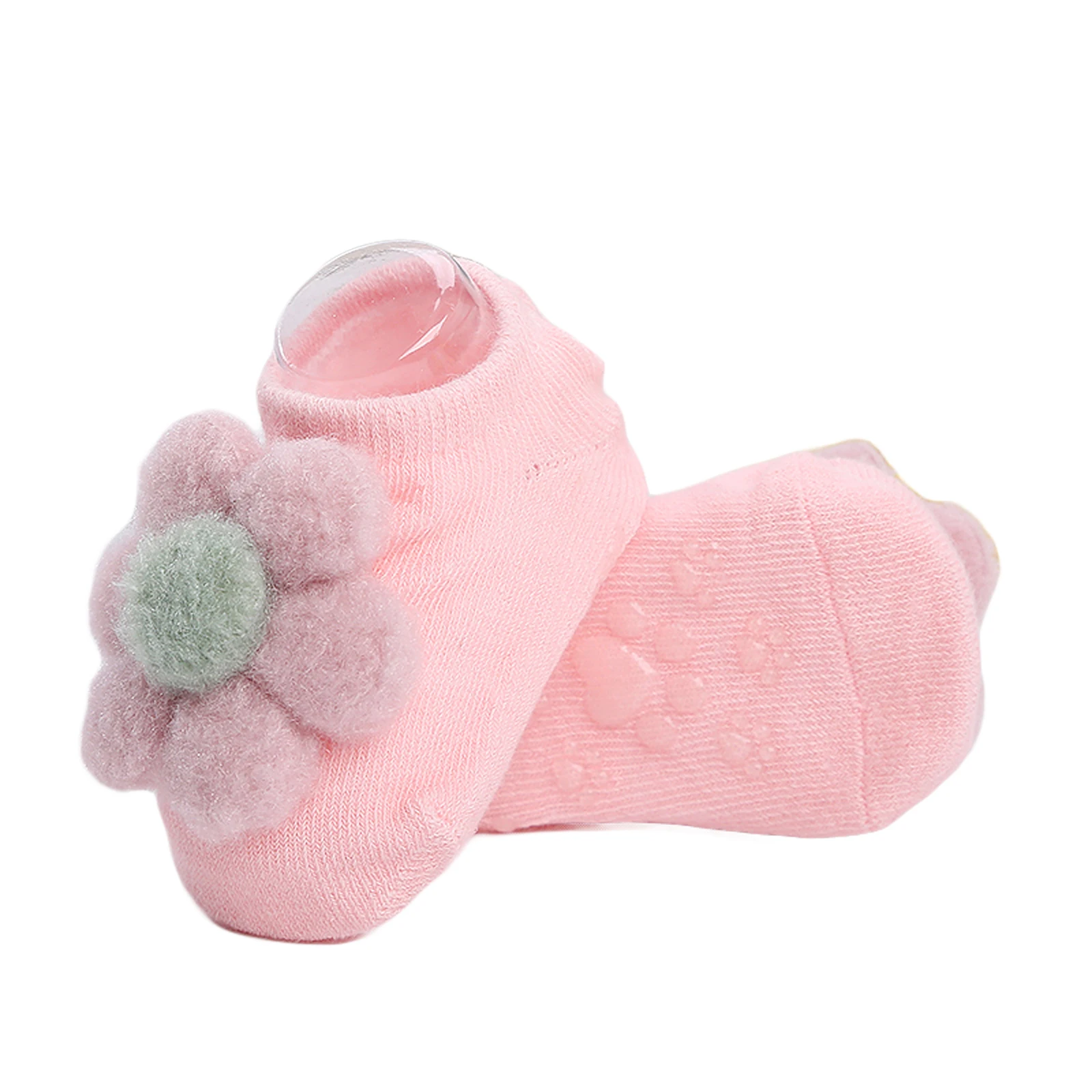 طفل رضيع طفل الفتيات المضادة للانزلاق قصيرة جوارب يمكن السير بها على الأرض لطيف ثلاثية الأبعاد زهرة أفخم تنفس بسط الكاحل جورب النوم ملابس ري...