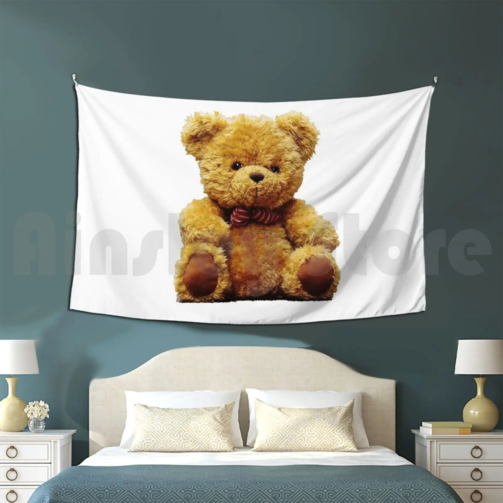 Plush Teddy Bear Customized Tapestry Teddy Bear Ted Toy Cute Soft Brown Animal Cuddly Plush Fluffy Care