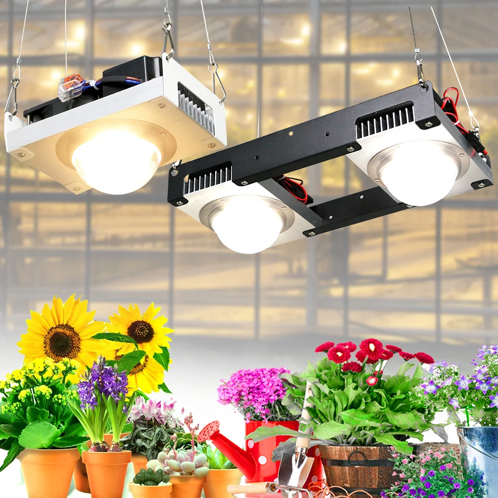 

COB LED Grow Light Full Spectrum 100W 200W 300W 3500K 5000K LED Plant Grow Lamp For Indoor Plants Flowers Hydroponics Grow Tent