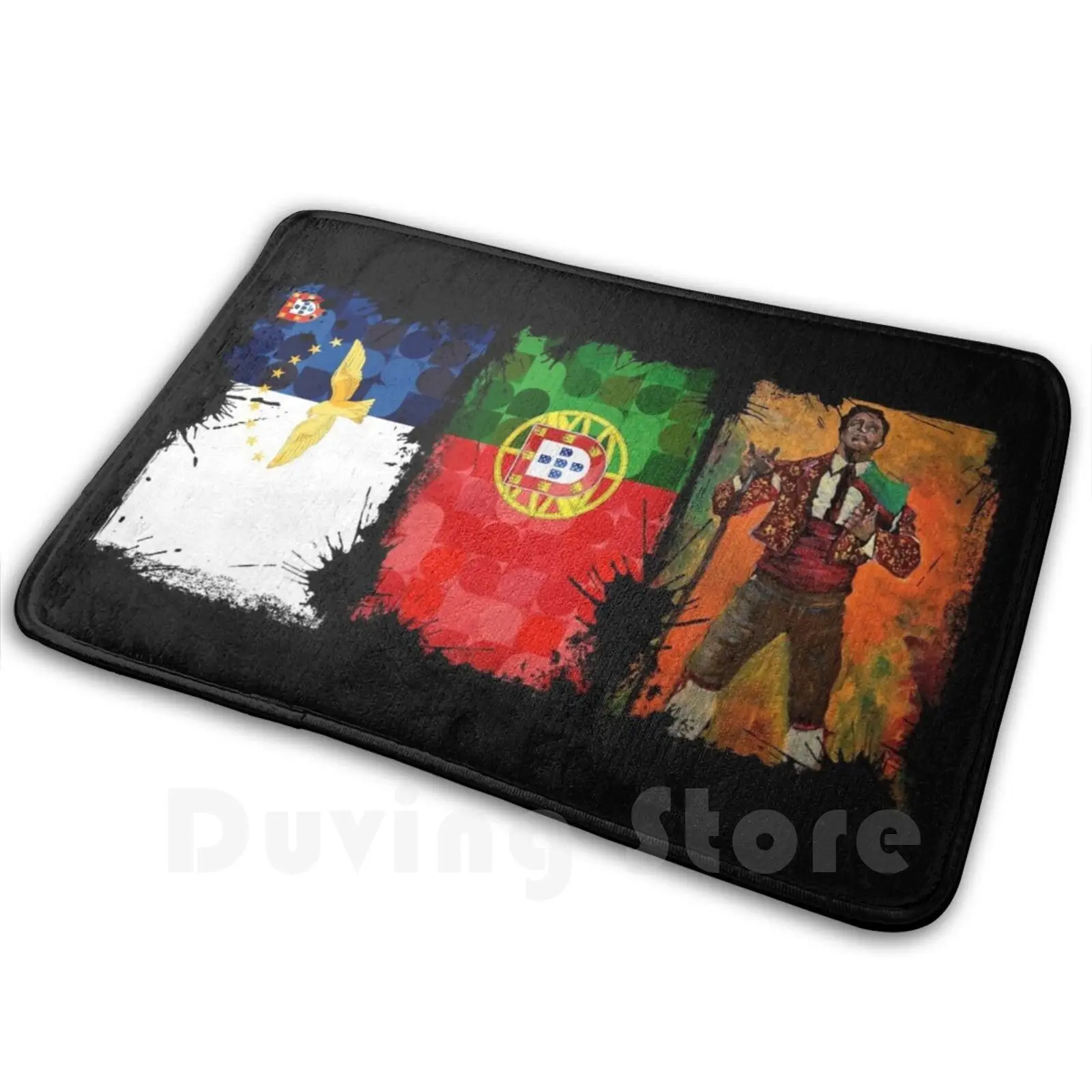 Alfombra artística de Portugal, cojín, Galo suave, Barcelos, Portugal, Madeira, Azores