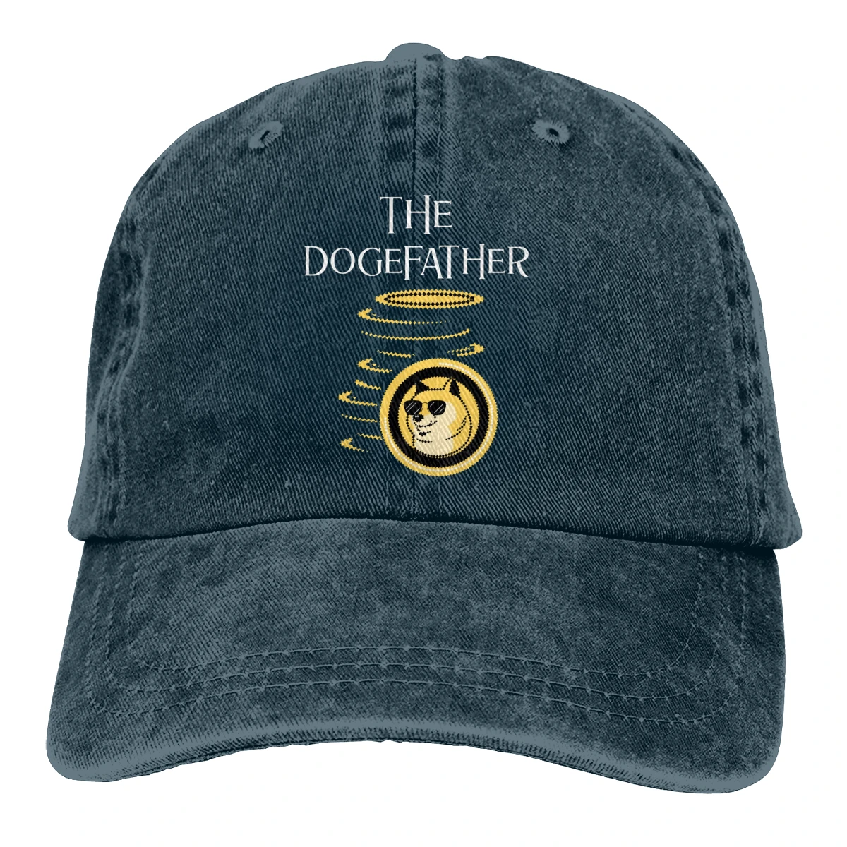 

Dogecoin Cool The Baseball Cap Peaked capt Sport Unisex Outdoor Custom Elon Musk The DogeFather Funny Hats