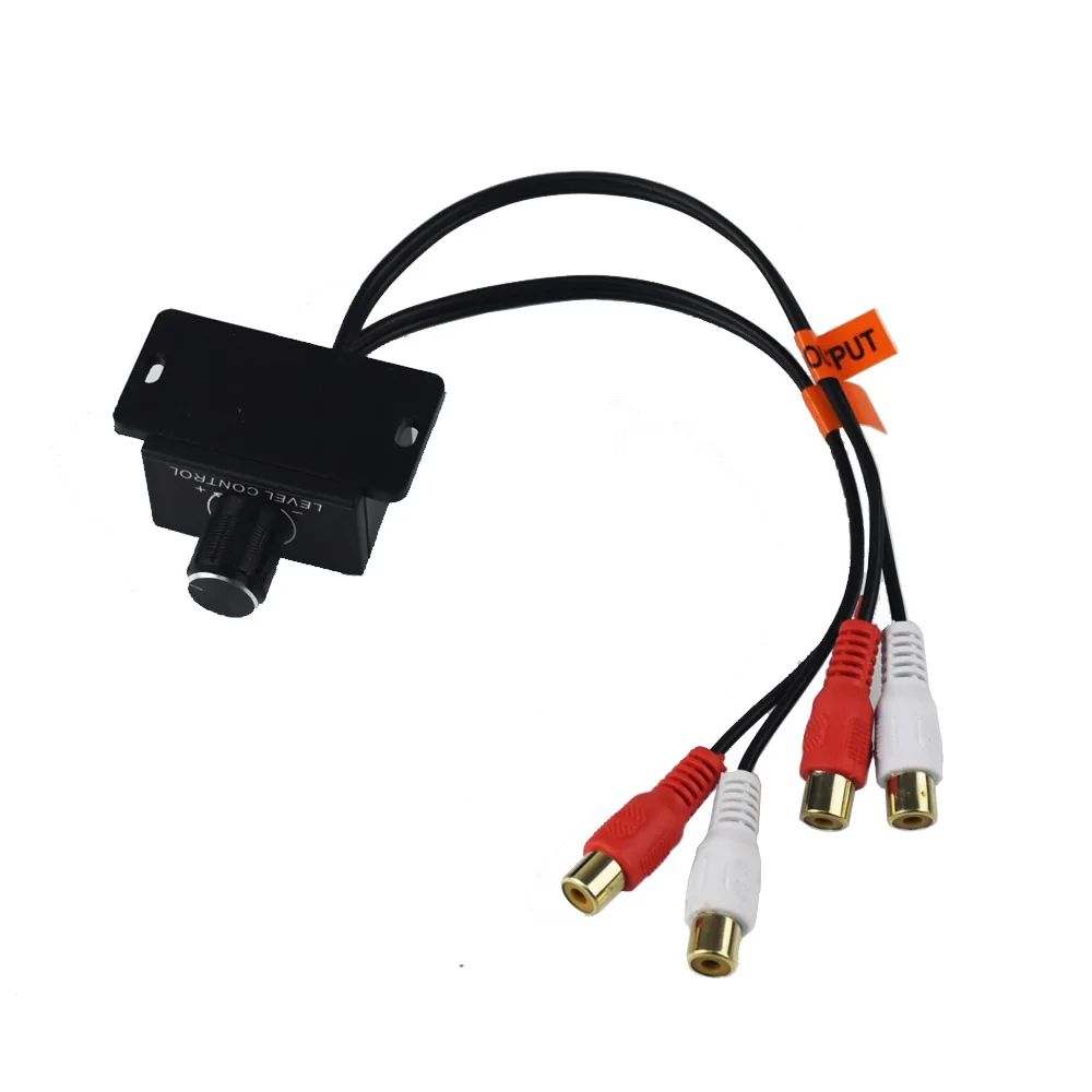 Novo amplificador de áudio do carro baixo nível rca botão controle volume remoto LC-1 universal