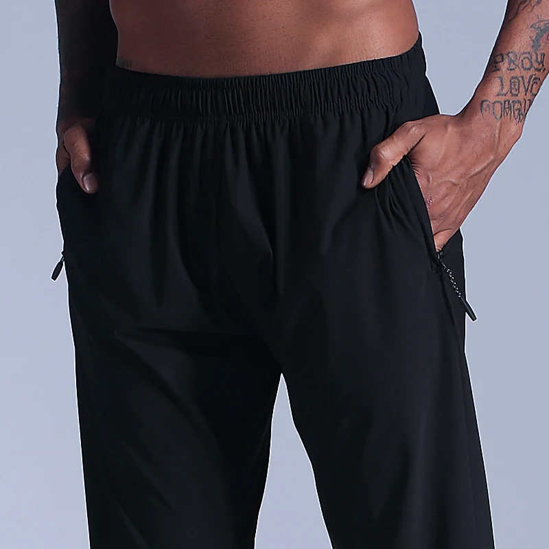 Gym Pants Men Running Sports Basketball Breathable Pants Loose Jogging Sweatpants Black Causal 2021 Pockets Training Trousers