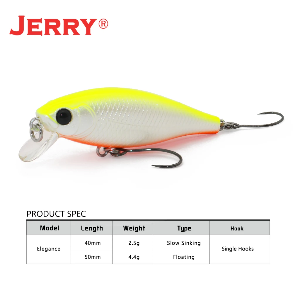 Jerry Elegance Wobbler Señuelo de Hundimiento Lento Ultraligero - imagen 2