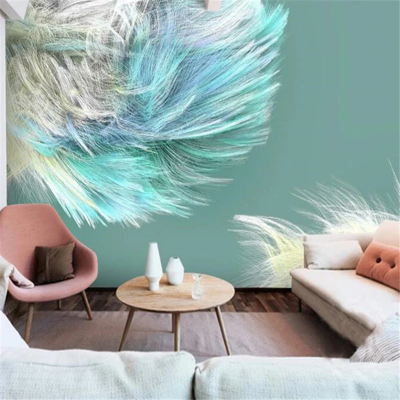 3D Mural Wallpaper Modern Minimalist Abstract Color Wave Line Background Wall Home Decor Living Room Bedroom Art Papel De Parede