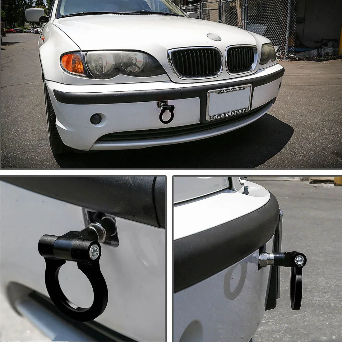 Universal Racing Towing Car  rear Tow Hook Fit For BMW E46 E81 E30 E36 E90 E91 European Car Auto Trailer Ring Car Accessories