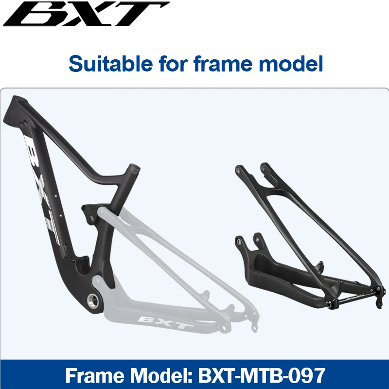 BXT Carbon Full Suspension Bicycle Frame Rear Fork Suitable for Frame Model BXT-MTB-077,097,107 Full Suspension Frame Rear Fork