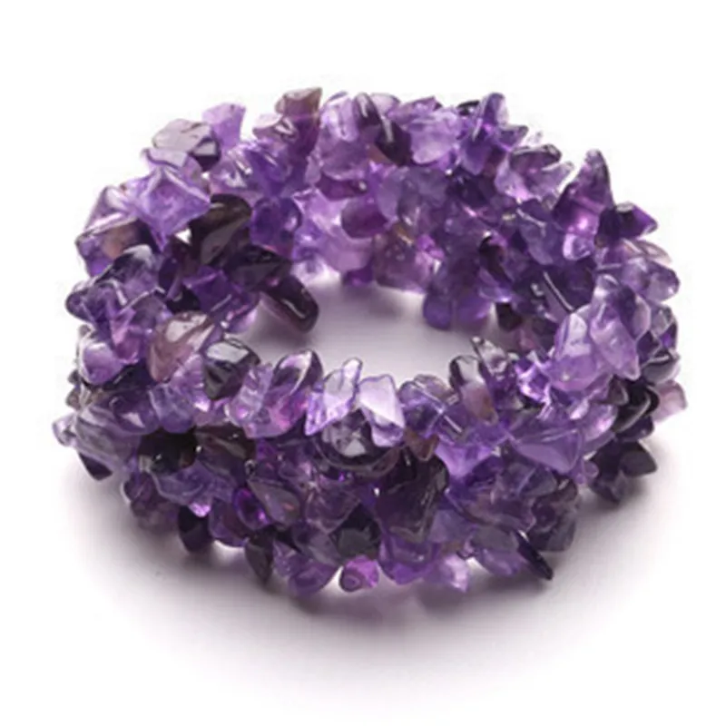 Red Garnet /Amethyst/Tourmaline/Rose Quartz/Crystal/Aquamarine/Citrine Bracelet Baroque 7.5 Inch FPPJ Wholesale Nature
