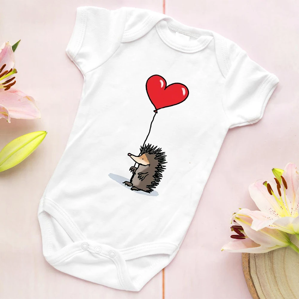 Recém-nascido Kawaii Hedgehog Romper, Toddler Onesie, Infantes, Meninos, Meninas, Roupas de Bebê Fofas, Novo, Rússia, 2022