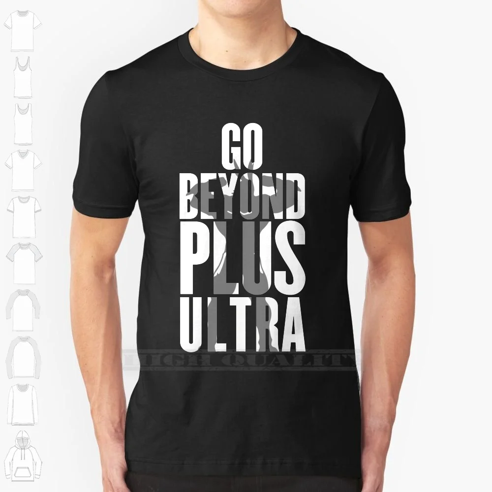 Go Beyond! 100% Cotton T Shirt All Might One For All Plus Ultra Anime Manga Tee Short Sleeve Long Sleeve Gift