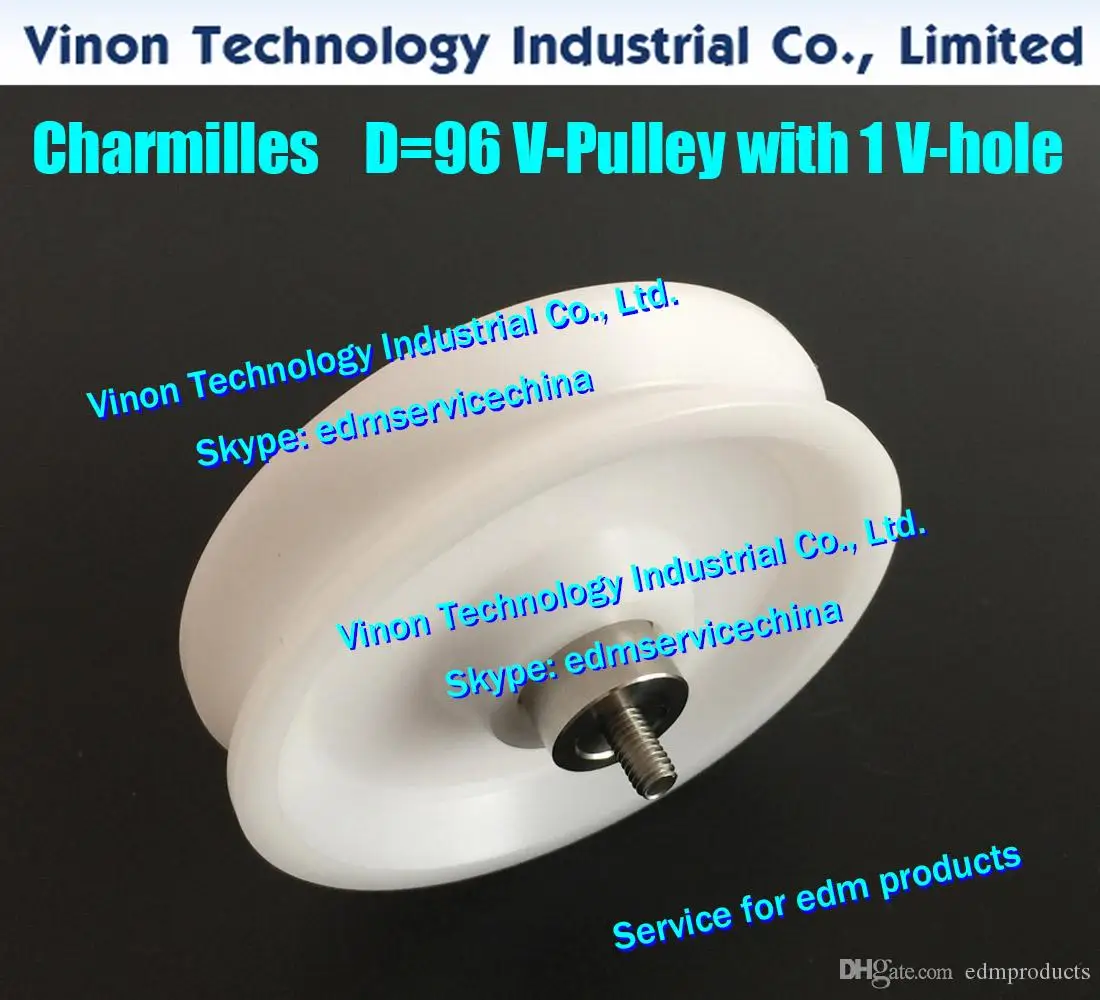 Charmilles V-Roller Ø96x22tmm with 1 V-hole, REVERSION ROLLER 1 V PULLEY for ROBOFIL series w/edm machines Charmilles wear parts