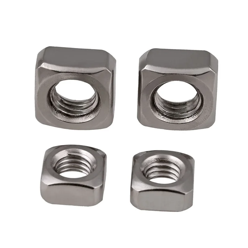 304 / 316 Stainless Steel Square Nut \ Square Nut M3m4m5m6m8m10m12 DIN557 10PCS