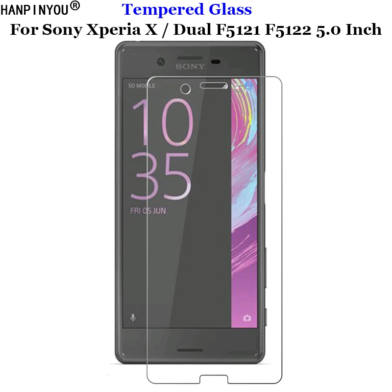 

For Sony X Tempered Glass 9H 2.5D Premium Screen Protector Film For Sony Xperia X / Dual F5121 F5122 5.0"