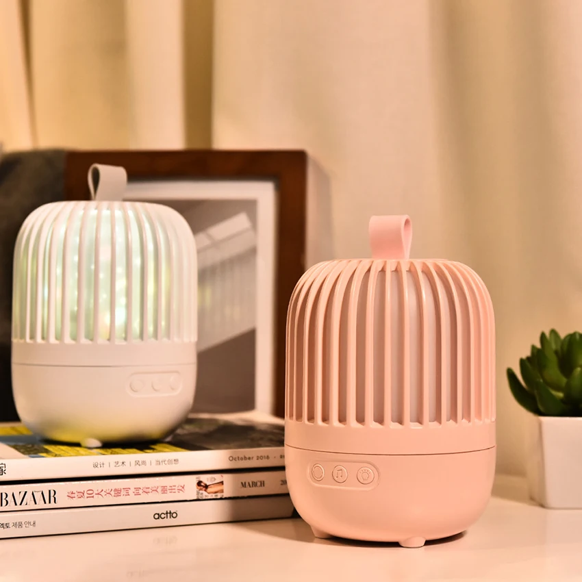 Lampada di proiezione romantica lampada da tavolo rotante proiettore decorazione luce notturna, lettore musicale per camera da letto per bambini, rosa, bianco
