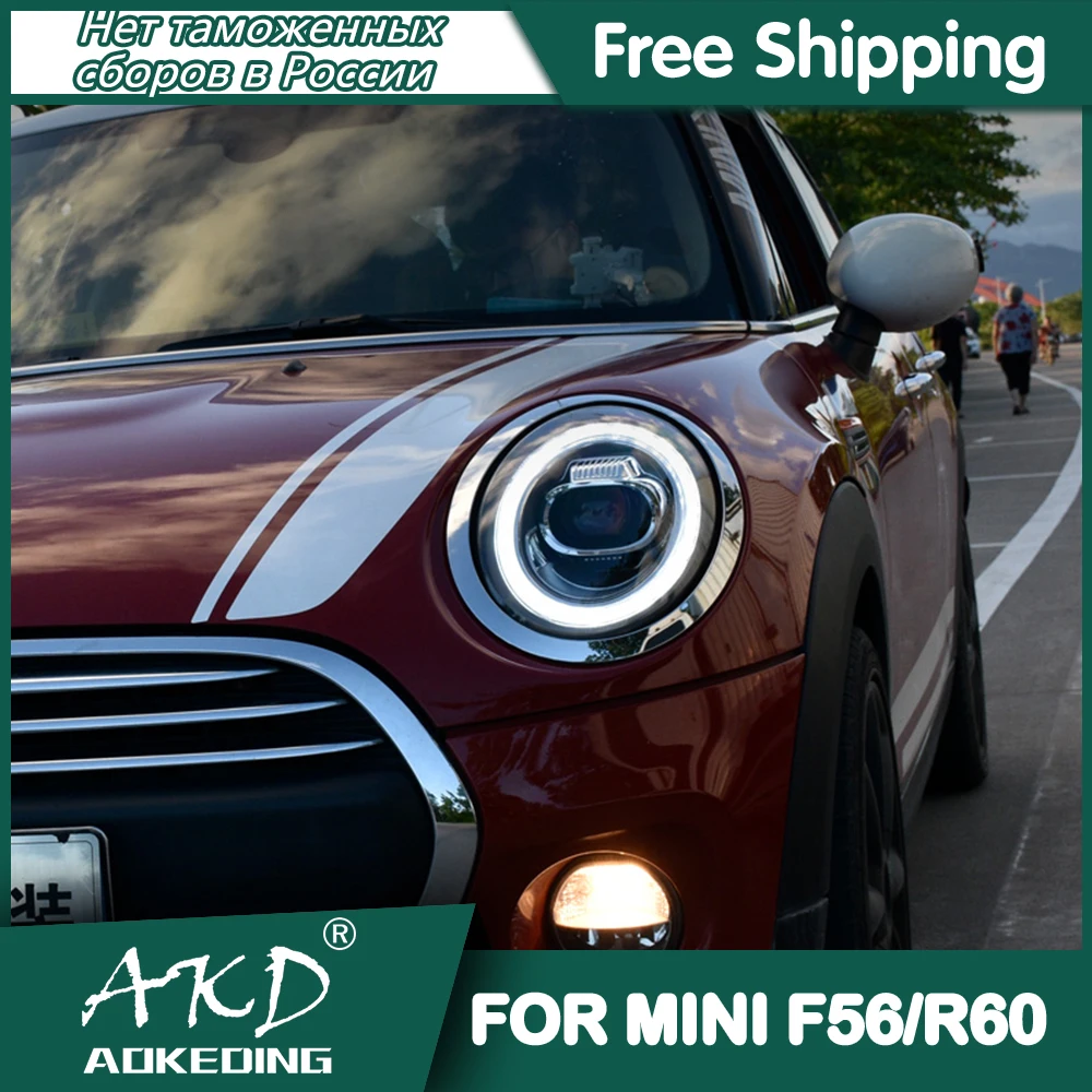 

Автомобильные фары для MINI F55 F56 2014-2022, дневные ходосветильник огни s DRL, светодиодсветодиодный Биксеноновые лампы, противотуманные фары, автомобильные аксессуары F54 F57, фары