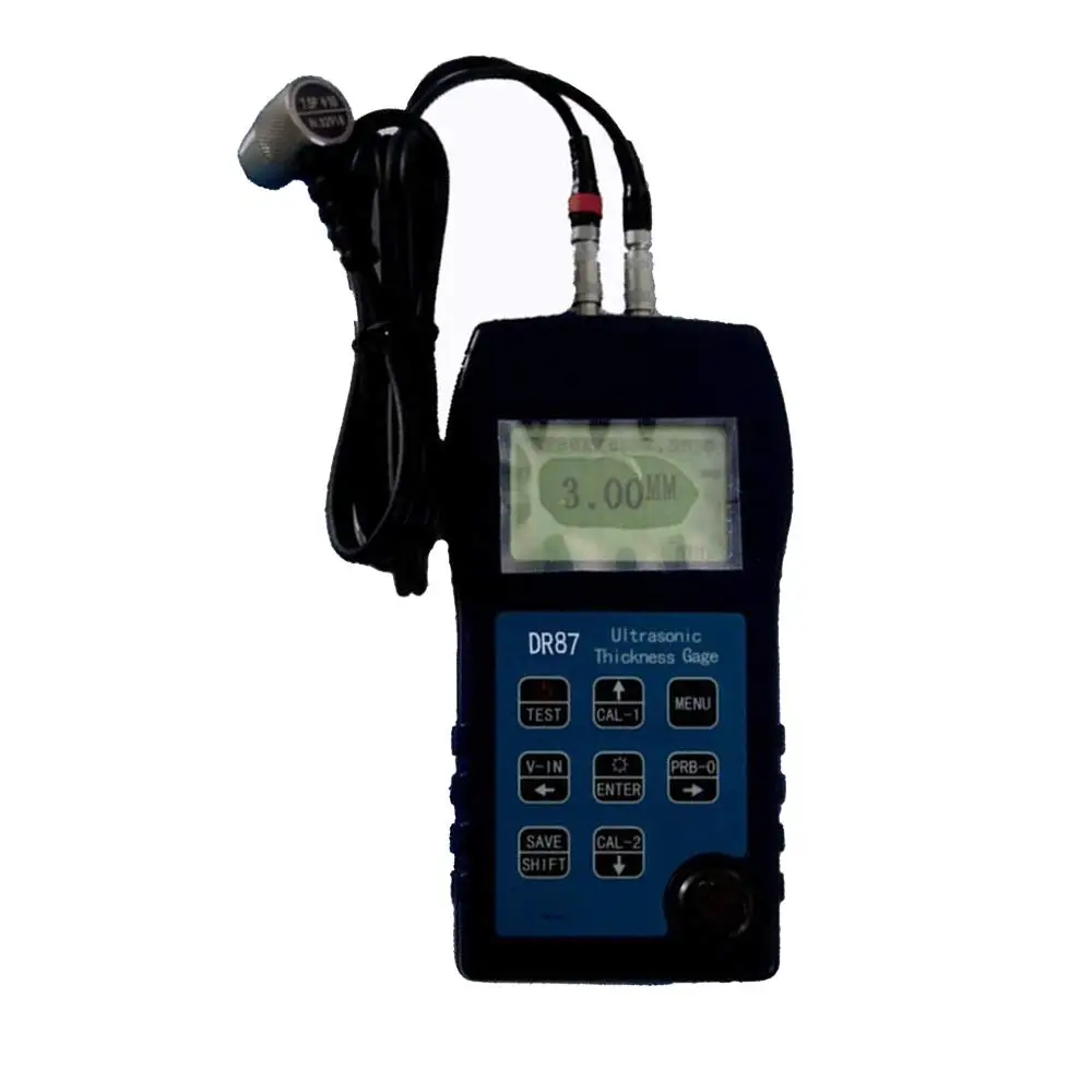 Digital Ultrasonic Thickness Gauge Meter Through Coating for Material Glass and Steel Measuring Range 3 to 25mm