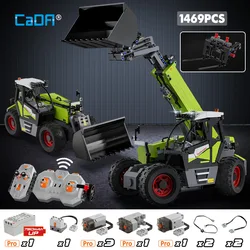 Cada 1469pcs City Remote Control Engineering Vehicle DIY Model Building Blocks RC Truck Car Bricks Toys for Children