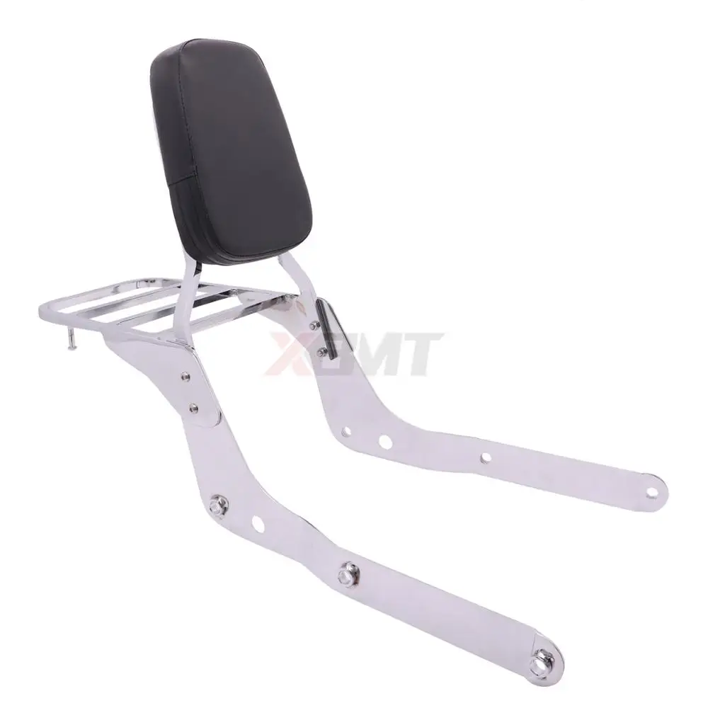 Motorcycle Backrest Sissy Bar Luggage Rack For Honda Shadow Aero 750 VT750 VT750C 2004-2022