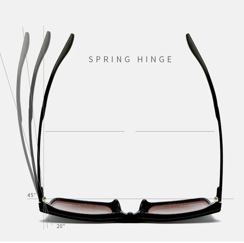 YIMARUILI Multifunktions-Sonnenbrille mit optischer Sehstärke, magnetische Clip-on-Sonnenbrille für Herren, Anti-Ultraviolett-Fahrbrille 2126 – Detail 4