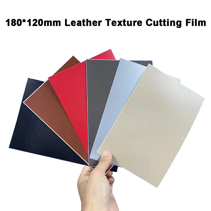 50pcs Leather Grain Texture Back Film Protector Sticker For Blade / Laser Cutting Machine Universal Film Decorative Back Skin