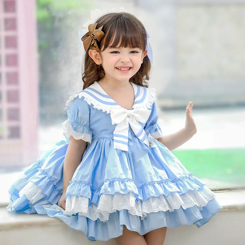 

Baby Girls Spanish Clothes Children Lolita Princess Ball Gown For Girl Birthday Baptism Party Dresses Infant Vintage Vestidos