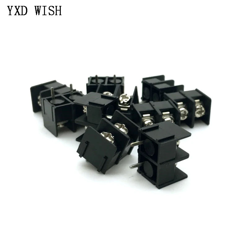 10pcs 7.62mm PCB Screw Terminal Block Wire Connector KF7.62-2P 3P 4P MG762-2 3 4 Pin Block Connector Black Green 7.62mm Pitch